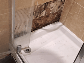 Tiles coming loose from the shower walls