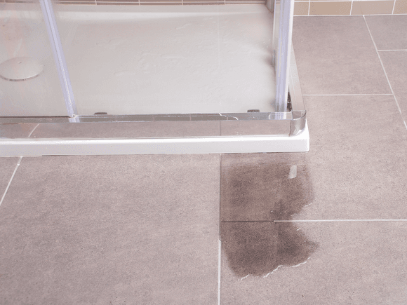 Leaking shower base