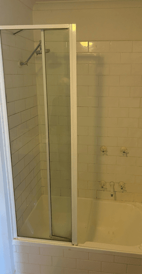 An old tired shower ready for a full replacement