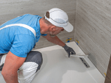 How To Repair Polymarble Shower Base Cracks <span>Without</span> Replacing Tiles