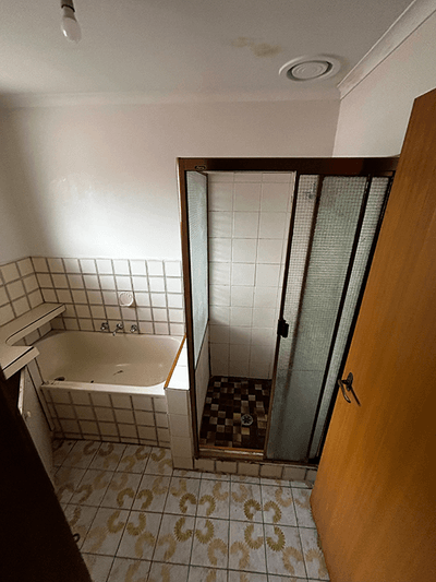 Bathroom renovation before