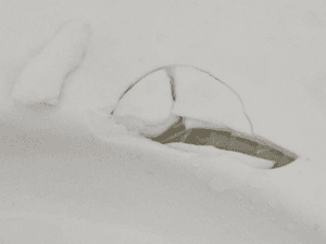 Cracked shower by dropping bottle