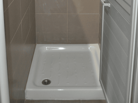 Fully repaired shower base