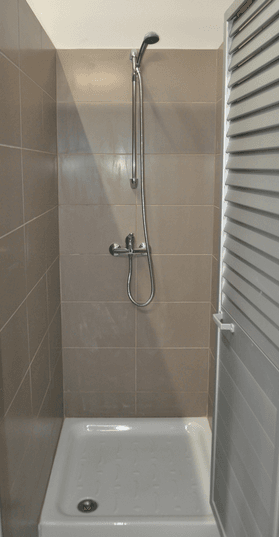 Shower base repair in rental property